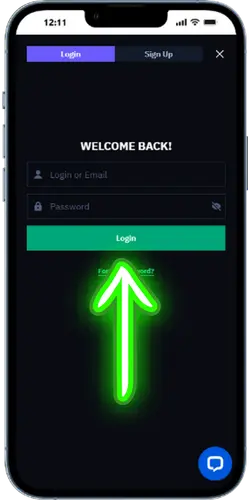 Beonbet Login enter details